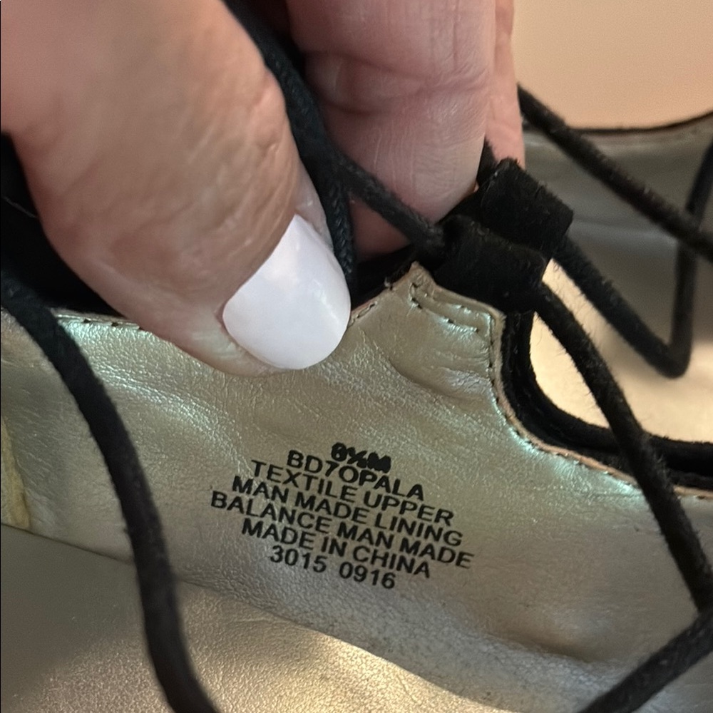 AND Black Lace Up shoes